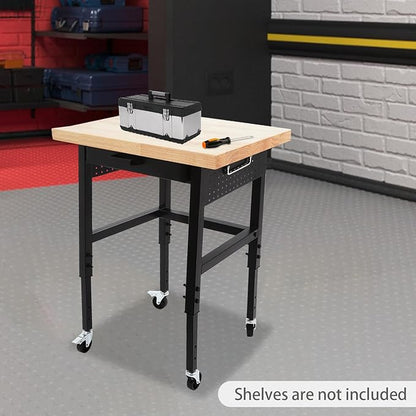 Solid Rubber Wood Table Top,24x18x1.5 in Standard Rectangular Countertop,Large Butcher Block Countertop for DIY Desktop,Washer Counter,Kitchen Island,Bakery Worktable