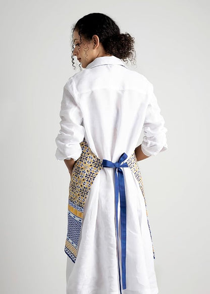 Maison d' Hermine 100% Cotton Apron for women with Pocket Kitchen Chef Apron for Men Cooking Mothers Day Gifts