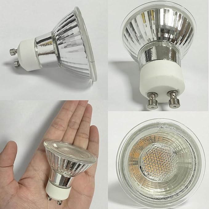 Drart LED GU10 Range Hood Light Bulbs, Stove & Kitchen Appliance Light Bulb, Halogen Light Replacement, 6W 550LM 50W Equivalent, Warm White 3000K, Dimmable, Flicker-Free, Waterproof IP65, Pack of 2