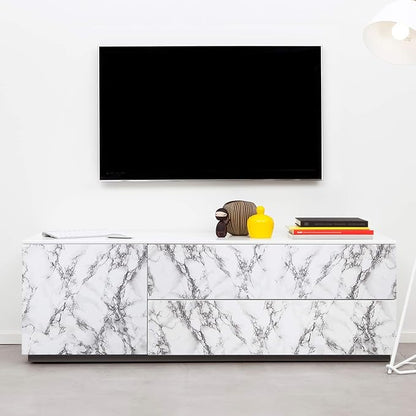 Livelynine Marble Wall Paper 15.8x394 Kitchen Wallpaper Self Adhesive Renter Friendly Countertop Peel and Stick Contact Paper for Countertops Waterproof Counter Top Vinyl Wrap Bathroom Desk Cover PVC