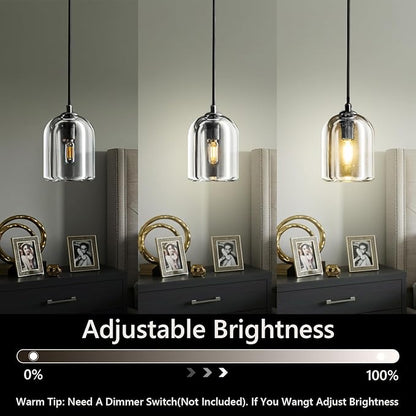 Crystal Pendant Light Kitchen Island Modern Black Pendant Light Height-Adjustable,Black Dimmable Pendant Lighting,Indoor Gorgeous Heavy Pendant Lights,E12 Bulb Included