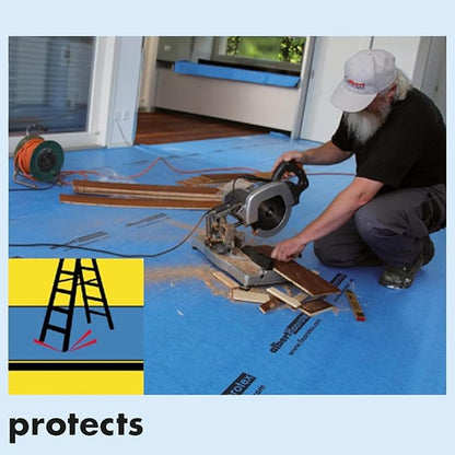 Albert Floorotex Blue All Purpose Temporary Floor Protection - 560 sqft (40" x 168') Roll