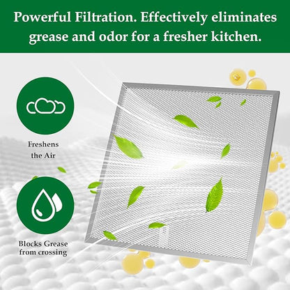 Stove Hood Vent Filter 11-1/4" x 11-3/4" BPQTAF S99010316 Compatible with Broan Range Hood Filter Replacement - 2 Pack