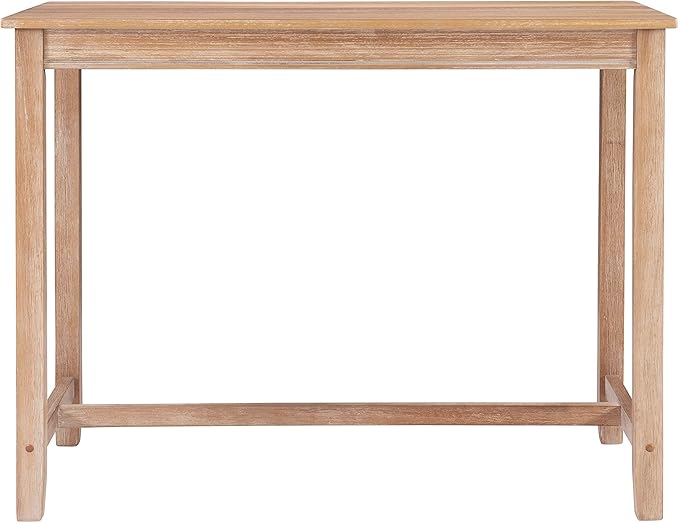 Linon Claridge Distresed 36 inch Tall Distressed Brown Wood Counter Height Pub