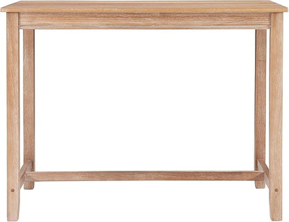 Linon Claridge Distresed 36 inch Tall Distressed Brown Wood Counter Height Pub