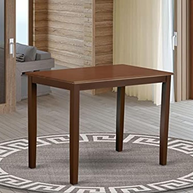 East West Furniture YAT-MAH-H Yarmouth Rectangle Counter Height Dining Table, 30x48 Inch, Mahogany
