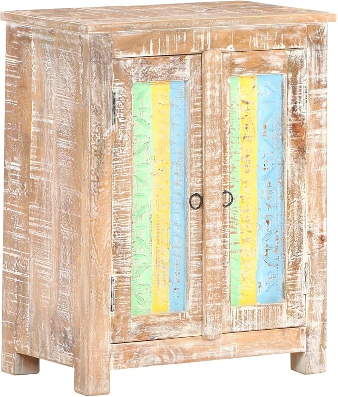 Floor Standing Kitchen Cupboard, for Dining Room, Living Room, Bedroom, Sideboard Side Cabinet Storage Home Organizer Wooden, 24"x13.8"x29.9" Rough Acacia Wood