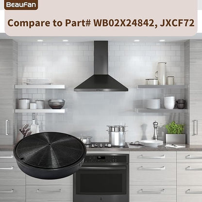 4 Pack JXCF72 Filter Replacement for GE Range Hoods JVW5301BJ1TS, JVW5301EJ1ES, JVW5301EJ2ES, JVW5301FJ1DS, JVW5301SJ1SS, JVW5361BJ1TS, JVW5361EJ1ES, JVW5361EJ2ES, JVW5361FJ1DS, JVW5361SJ1SS