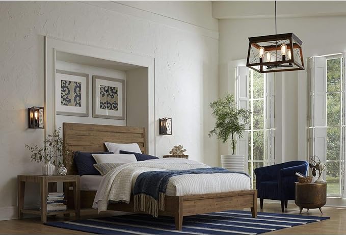 Progress Lighting P710012-020 Briarwood Antique Bronze One-Light Wall Sconce, Architectural