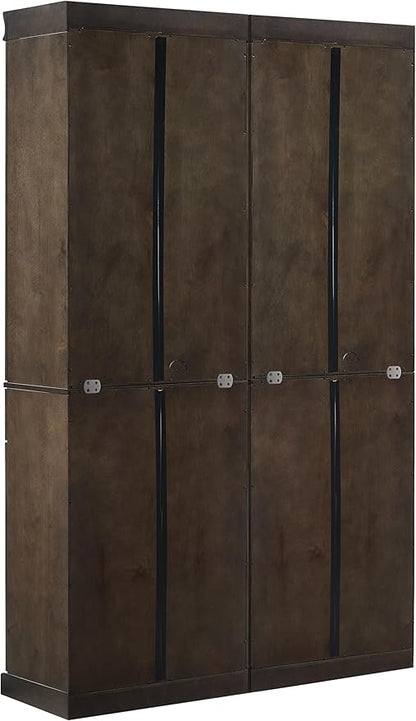 Crosley Furniture Stanton 2-Piece Pantry Storage Cabinet Set with Shelves, Kitchen, Dining, or Laundry Room, Coffee