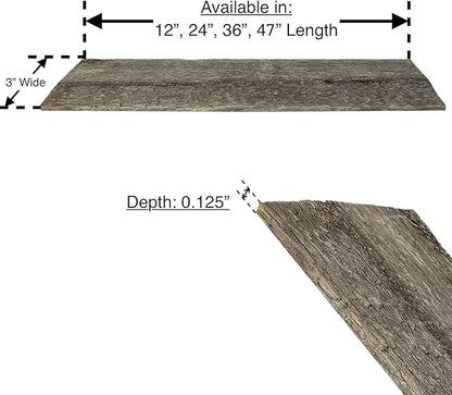 BARNWOODUSA Rustic Farmhouse Reclaimed Bundle 47 inch Plank Wall Panels RemodelingDIY Repurposed Decoration Shiplap Natural Weathered Gray Pack of 6 Planks
