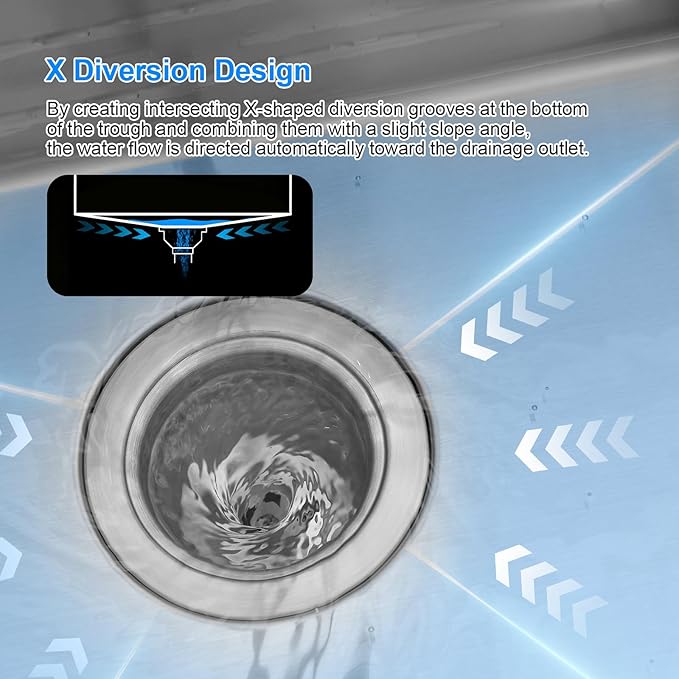 PEPO 23 Inch Undermount Kitchen Sink 23x18 16 Gauge Stainless Steel Single Bowl Small Bar Sink with Drain and Bottom Grid