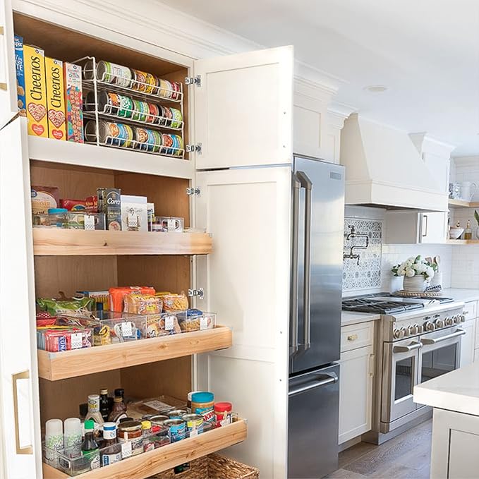 Furniware 50 Pieces 3/8 inch Overlay Soft Close Cabinet Hinges for Face Frame Cabinet, Stainless Steel, 105° Opening Angle, Concealed Self Closing Door Hinges- 3 Way Adjustment