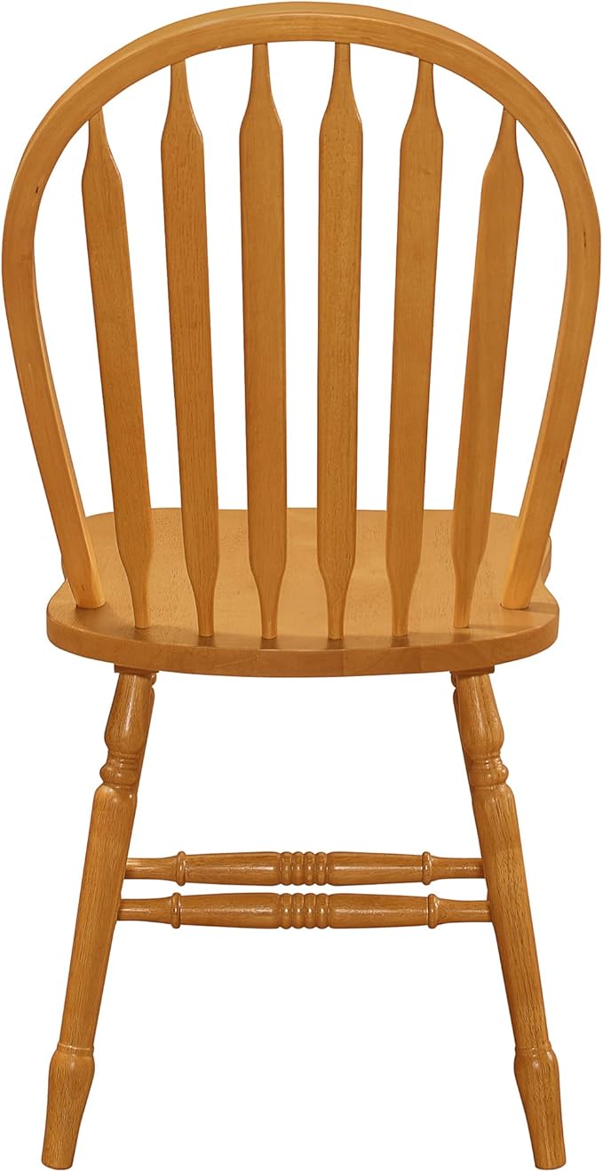 Sunset Trading Oak Selections Dining Chair, Light Finish 19.5D x 20W x 38H in