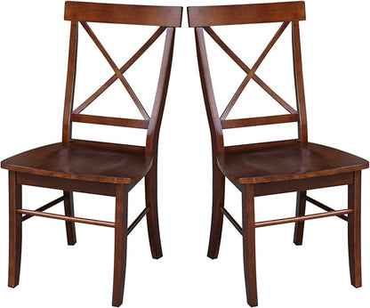 International Concepts X-Back Chair, Espresso