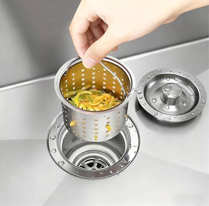 Kitchen Sink 30x18 Inch Undermount Sink 304 Stainless Steel 16 Gauge Single Bowl 9" Deep Handmade Kitchen Sinks Set with Accessories