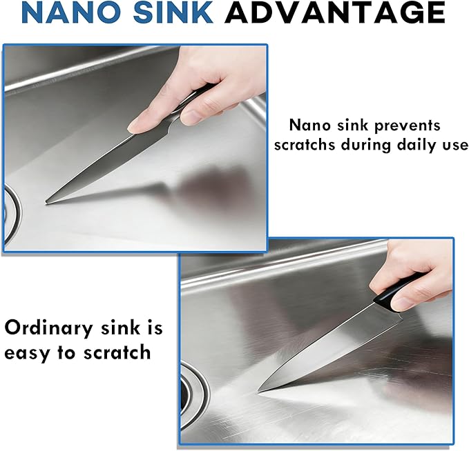 32 Inch Undermount Kitchen Sink,16 Gauge 304 Stainless Steel Kitchen Sink Single Bowl, 32"x19"x10" Undermount Sink Ledge Workstation Sinks With All Accessories, Large and Deep Sink
