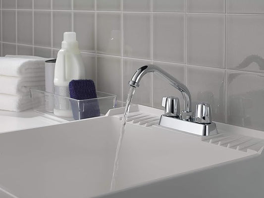 Peerless 2-Handle Centerset Utility Sink Faucet, Chrome P299232