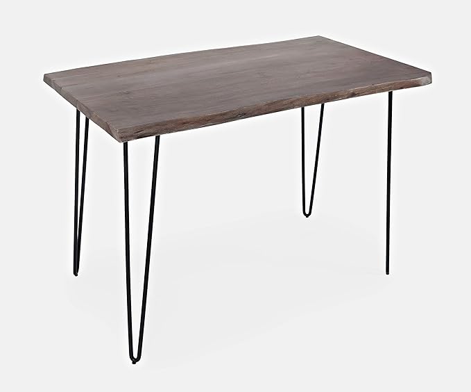 Jofran Nature's Edge 52" Farmhouse Dining Table - Solid Wood Counter Height Dining Table for Modern Homes, Slate