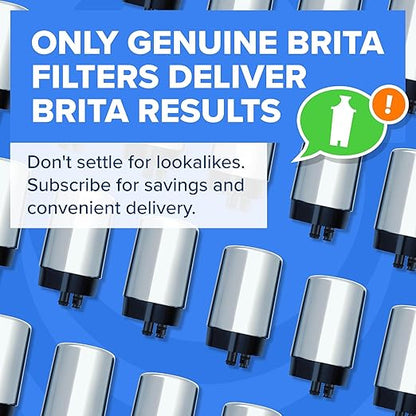 Brita Faucet Mount Water Filter System, Chrome, No-Wait Filtration, Easy Install, Multi-Use Tap Water Filter for Kitchens, Bathrooms & Small Spaces