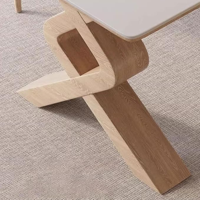 ULTRAWAVE Dining Table Nordic Restaurant Island Table Solid Wood Rectangular Dining Table Home Office Desk Kitchen Tables