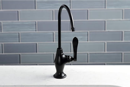 Kingston Brass KS3190NFL NuWave French Single Handle Water Filtration Faucet, Matte Black