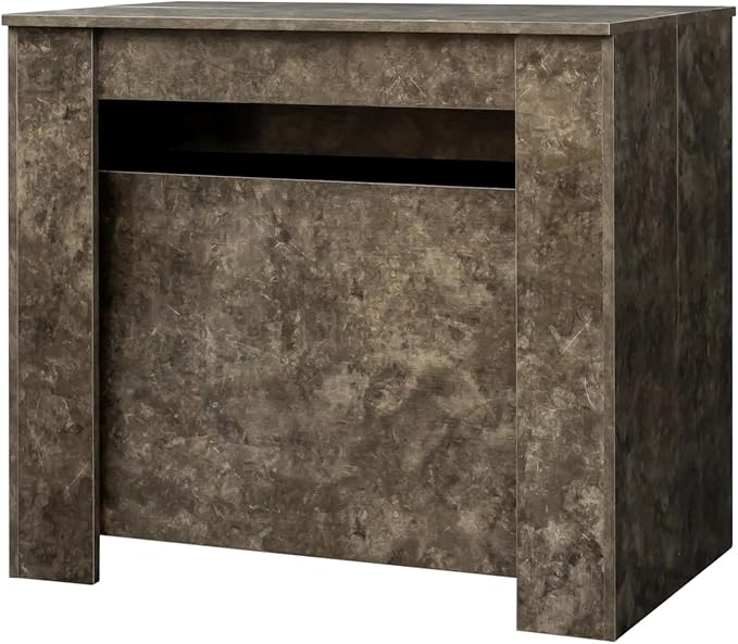 Dining Table for 10-12 People, 118.5" Multifunctional Extendable Kitchen Table for Home Dining Room, Modern Dining Table Large Long Dining Room Table for Big Family Restaurant Furniture, Marble