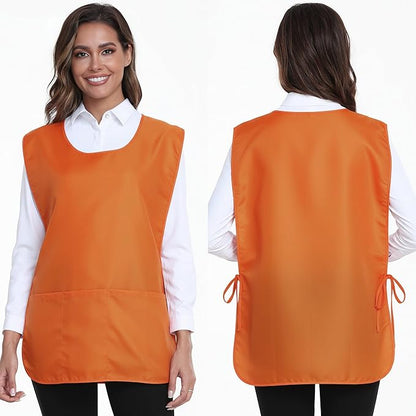Xeoxarel Unisex Cobbler Apron with 3 Pockets, Adjustable Drawstring Waist, Professional Lightweight for Kitchen Salon Garden