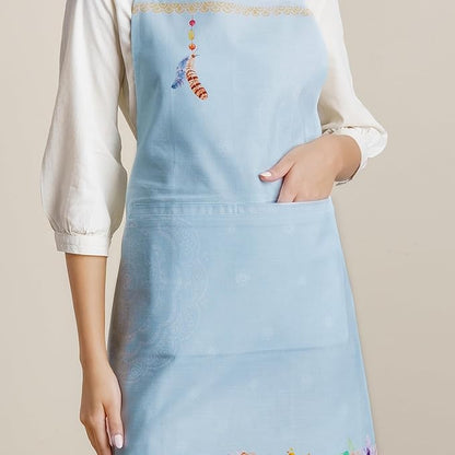 Maison d' Hermine 100% Cotton Apron for women with Pocket Kitchen Chef Apron for Men Cooking Mothers Day Gifts