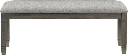 Lexicon Saratoga Dining Bench, Antique Gray