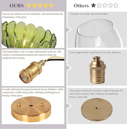 Hallway Lights Fixture Ceiling,Greem Semi Flush Mount Ceiling Lights,9.8" E26 Vintage Light Fixtures for Closet Hallway Kitchen Dining Room