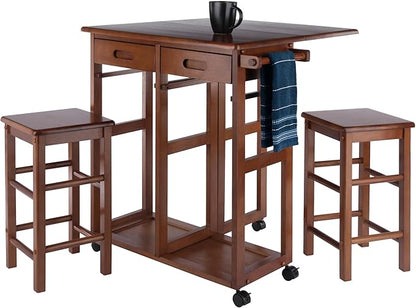 Winsome Wood Suzanne Kitchen, Square, Teak