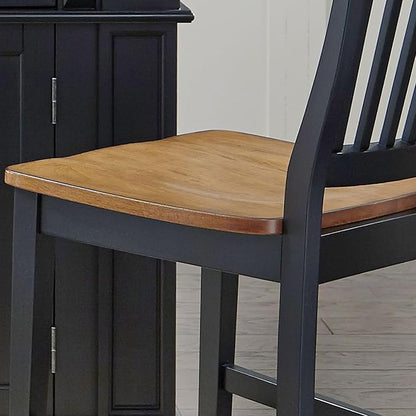 Homestyles Americana Black Counter Stool