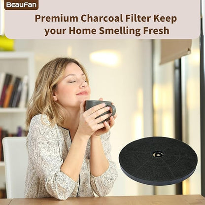 2 PCS ‎WRHF004S2 Carbon Charcoal Filters Compatible with Winflo 30 Inch Convertible Under Cabinet Ductless Stainless Steel Glass Island Range Hood