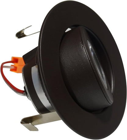 NICOR Lighting 2 inch LED Gimbal Downlight in Oil-Rubbed Bronze, 3000K (DLG2-10-120-3K-OB)