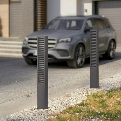Landscape Path Lights, 39" Pathway Lights, 3000K Outdoor Driveway Light, IP65 Waterproof Modern Bollard Landscape Lighting, Bollards Light Path Led Wired for Patio Lawn Garden Walkway
