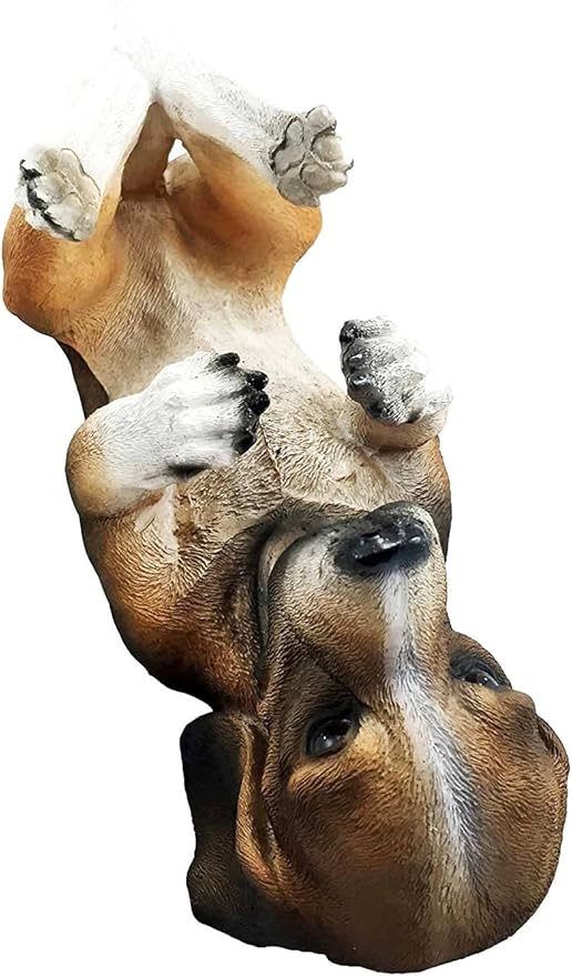 Ebros Lifelike Purebreed Pedigree Canine Adorable Tri Colored Beagle Dog Wine Bottle Holder Figurine Statue As Kitchen Wine Cellar Centerpiece Decor Storage Organizer (Beagle)
