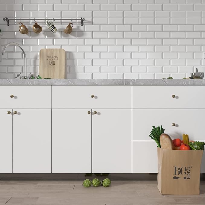 Decotalk 200"x12" Contact Paper White Contact Paper for Cabinets Peel and Stick White Wallpaper for Walls Removable Vinyl Matte White Contact Paper Waterproof Solid White Wallpaper Self Adhesive