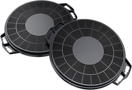 CIARRA CACF006 Range Hood Carbon Filters, Replacement Charcoal Filters for Ductless Ventilation, Carbon Filters for Recirculation, Easy Installation, Set of 2