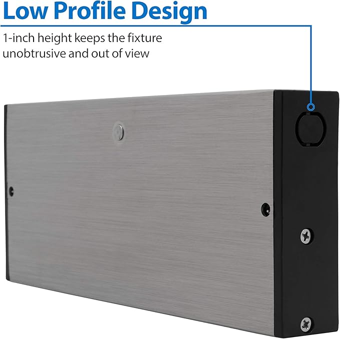 NUC-5 Series 8-inch Nickel Selectable LED Under Cabinet Light (NUC508SNK