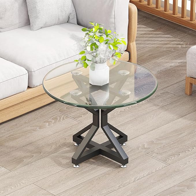 Metal Dinning Table Base with Suction Cups, Heavy-Duty Pedestal Desk Legs for Marble,Glass,Wood Top, Modern Coffee Table Legs for Kitchen,Home,Restaurant