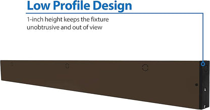 NUC-5 Series 40-inch Oil Rubbed Bronze Selectable LED Under Cabinet Light (NUC540SOB