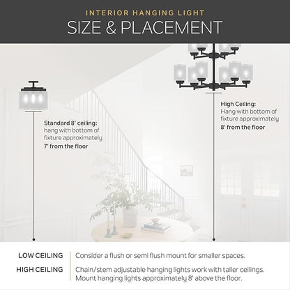 Kichler Gen I LED Downlight, 7.5" Ceiling Flush Mount Interior Dimmable Light, 2700K, (7.5" x 1.5"), White, 43846WHLED27