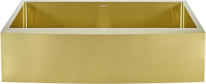 Swiss Madison Rivage 36 x 21 Stainless Steel, Single Basin, Farmhouse Kitchen Sink with Apron in Gold