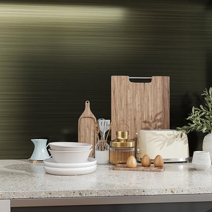 CRE8TIVE Bronze Black Brushed Stainless Steel Contact Paper 24"x354" Heat Resistant Metallic Wallpaper Peel and Stick Oil Proof Rust Resistant Self Adhesive Roll for Kitchen Appliances Stove Cabinets