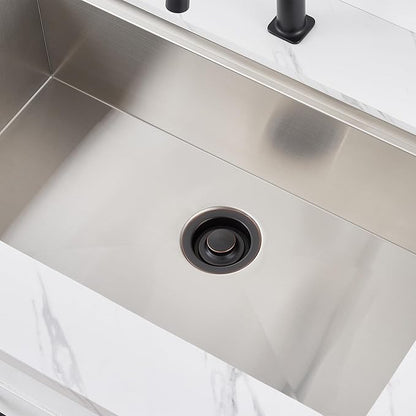Luxier GD02-O Kitchen Sink Garbage Disposal Flange and Stopper in Oil Rubbed Bronze