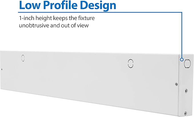 NUC-5 Series 21.5-inch White Selectable LED Under Cabinet Light (NUC521SWH