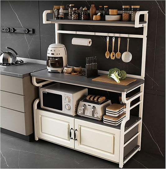 Kitchen Islands, Baker's Rack with Storages,Storage Cabinet, Buffet Cabinet, Multifunctional Storage Rack, Floor-Standing Multi-Tier Cabinet, Storages Table(B2,120cm/47.24in)