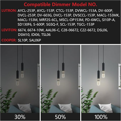 Pendant Lights Kitchen Island, Crystal Pendant Light Fixtures Mini 12W LED Modern Kitchen Pendant Lighting Over Sink and Living Room and Bedroom (Black 2 Light)