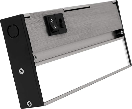 NUC-5 Series 8-inch Nickel Selectable LED Under Cabinet Light (NUC508SNK